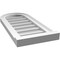 Ekena Millwork Round Top Surface Mount PVC Gable Vent w/ 2"W x 2"P Brickmould Sill Frame, 12"W x 26"H GVPRT12X2603SN - alternate 2
